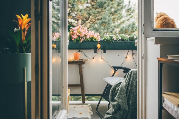 decoracion para balcones pequeños de navidad