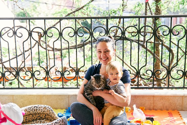 redes transparentes para balcones